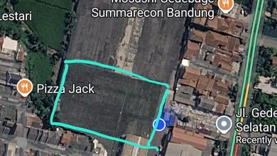 For Lease Tanah Premium di Summarecon Bandung, Bandung, LT 10000m²